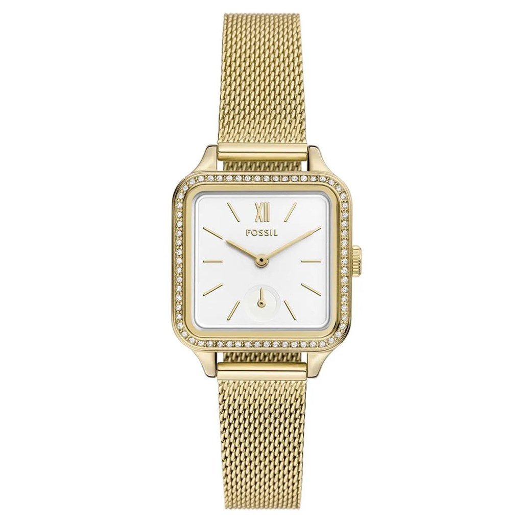 Fossil FBQ3972 Quartz Çelik Hasır 28 mm Kadın Kol Saati