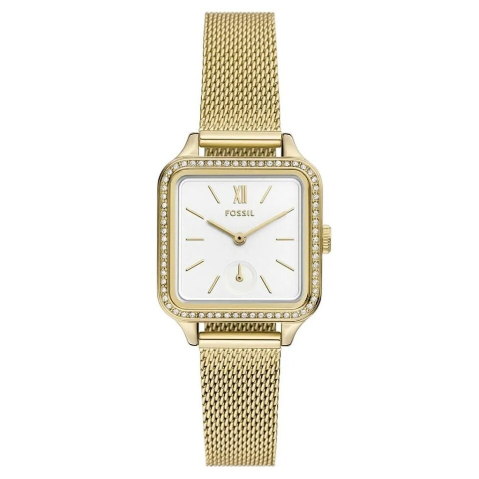 Fossil FBQ3972 Quartz Çelik Hasır 28 mm Kadın Kol Saati