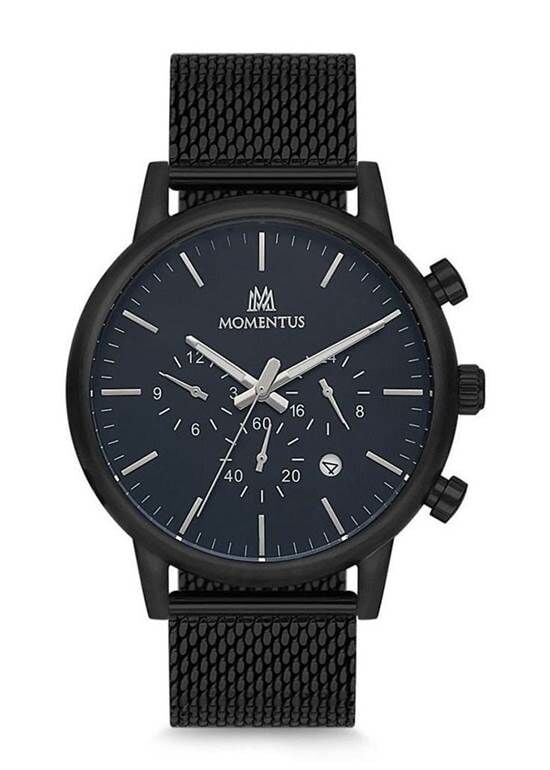 Momentus CC235B-04SS Quartz Hasır Siyah 46 mm Erkek Saat