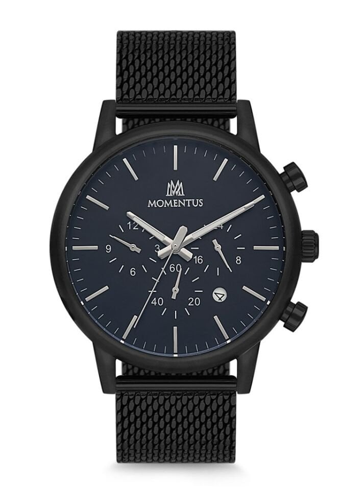Momentus CC235B-04SS Quartz Hasır Siyah 46 mm Erkek Saat