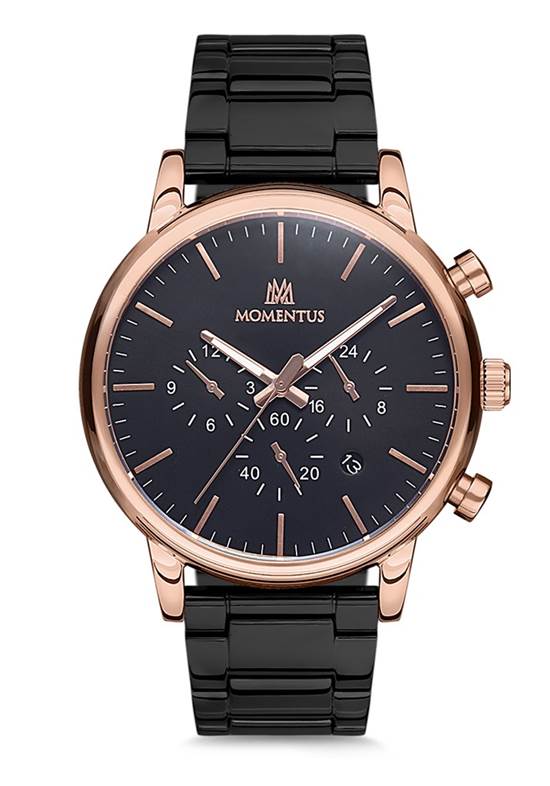 Momentus CC236R-04SR Quartz Çelik Siyah 46 mm Erkek Saat