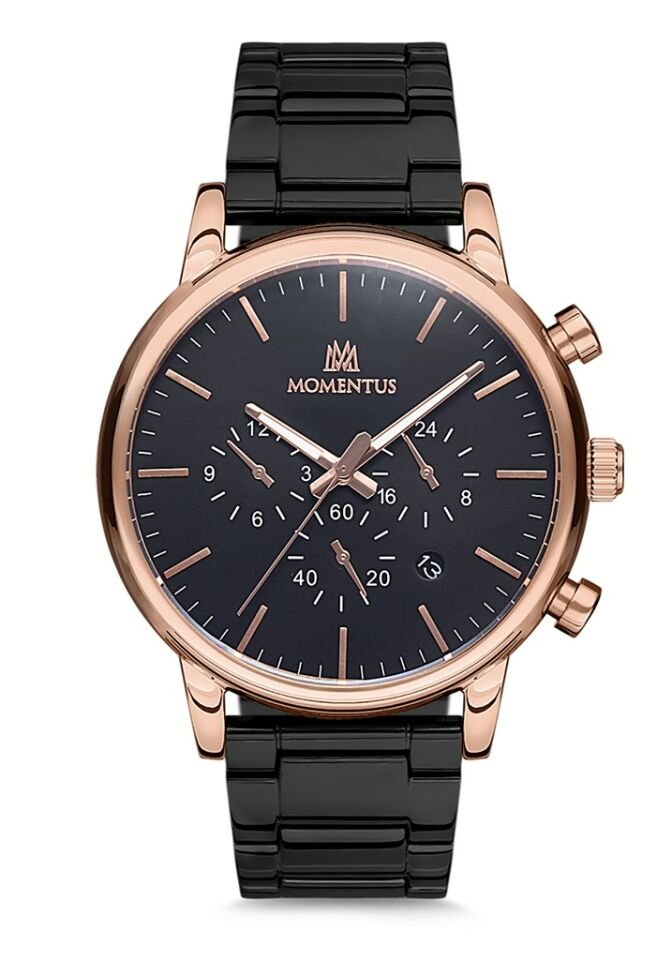 Momentus CC236R-04SR Quartz Çelik Siyah 46 mm Erkek Saat