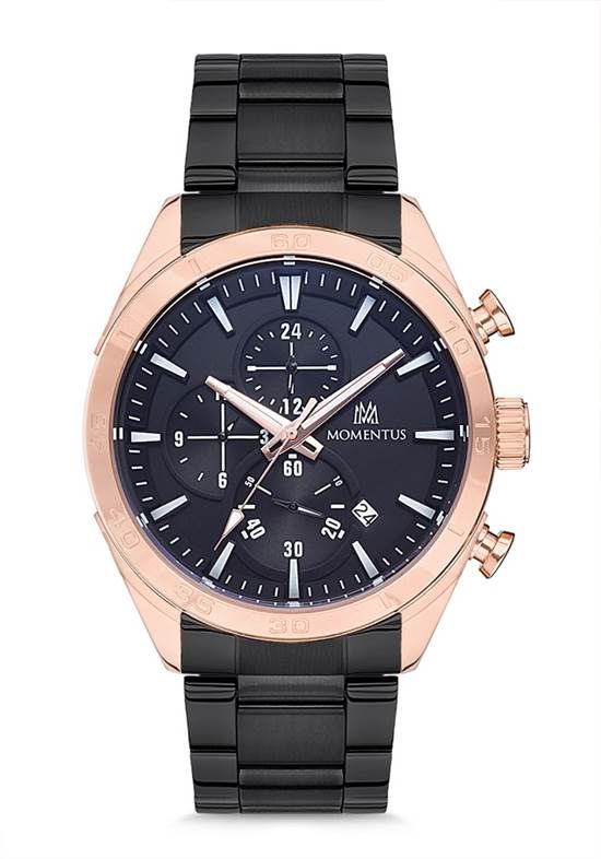 Momentus SC241R-04SR Quartz Siyah 10 ATM 45 mm Erkek Saat