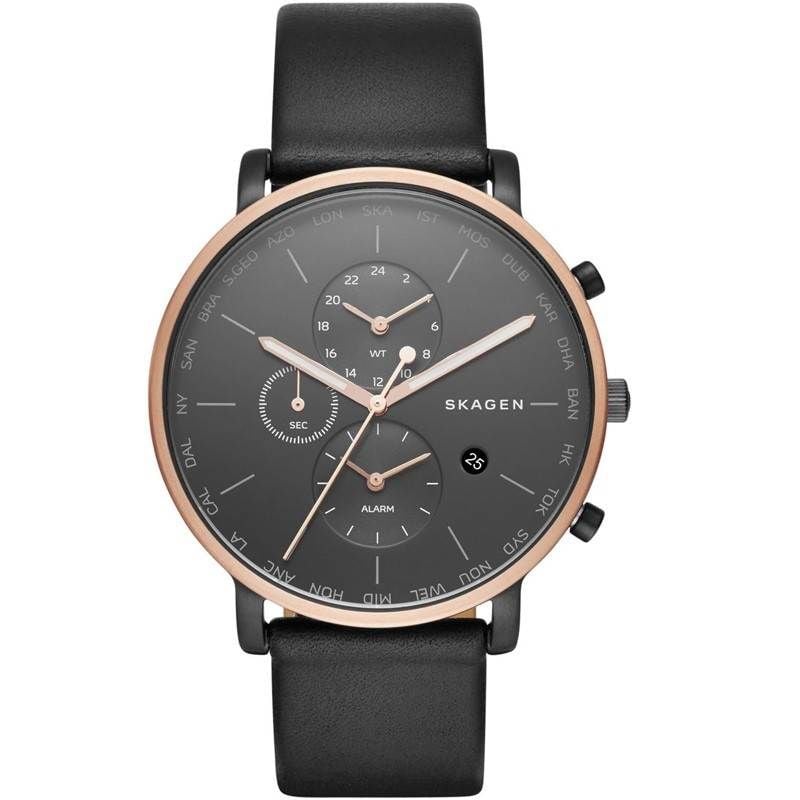 Skagen SKW6300 Quartz Deri Siyah 42 mm Erkek Kol Saati