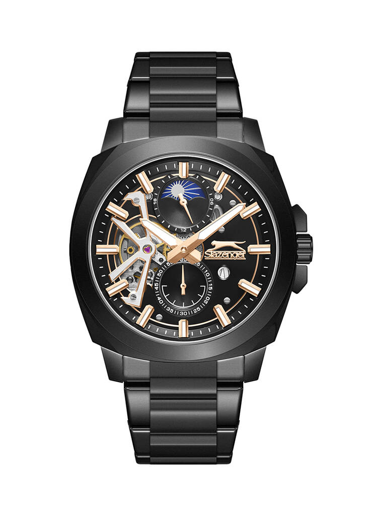 Slazenger SL.09.2441.2.05 Otomatik Çelik Siyah 44 mm Erkek Kol Saati