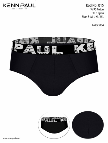 Kennpaul Erkek Likralı Slip Siyah-015