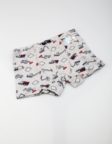 Biyokids Çocuk Erkek 10-11 Yaş Baskılı Renkli Boxer Koyu Gri