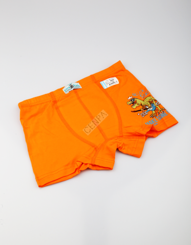 Biyokids Çocuk Erkek 12-13 Yaş Baskılı Renkli Boxer Turuncu