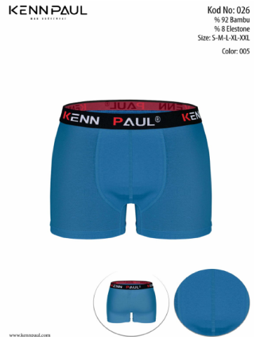 Kennpaul Erkek Bambu Boxer Lacivert-026