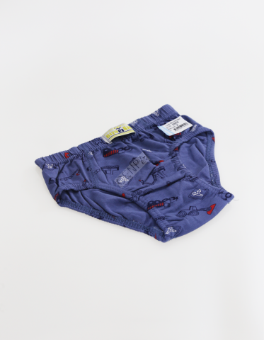 Biyokids Çocuk Erkek 2-3 Yaş Baskılı Renkli Slip Lacivert