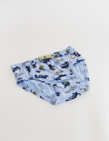 Biyokids Çocuk Erkek 2-3 Yaş Baskılı Renkli Slip Açık Mavi