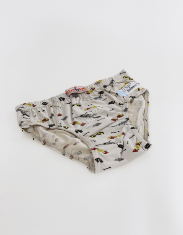 Biyokids Çocuk Erkek 4-5 Yaş Baskılı Renkli Slip Bej