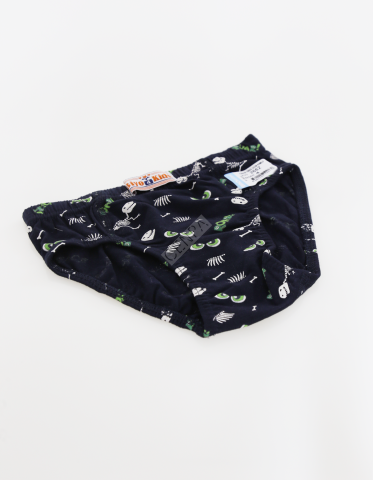 Biyokids Çocuk Erkek 4-5 Yaş Baskılı Renkli Slip Lacivert
