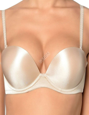 Orkide Lingerie Cindy Kadın Full Push-Up İki Beden Büyüten Sihirli Basıc Sütyen