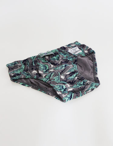 Biyokids Çocuk Erkek 6-7 Yaş Baskılı Renkli Slip Gri
