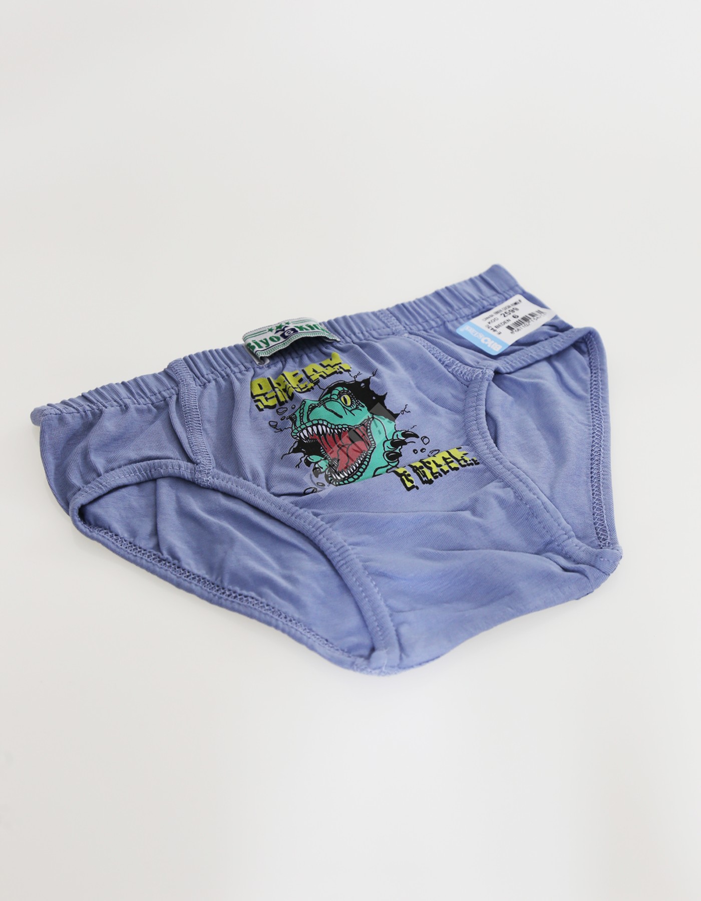 Biyokids Çocuk Erkek 6-7 Yaş Baskılı Renkli Slip Mavi