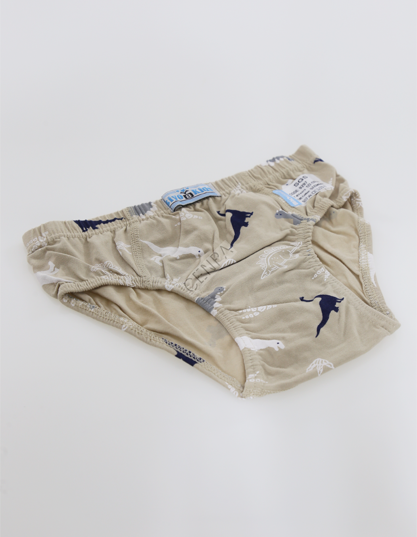 Biyokids Çocuk Erkek 8-9 Yaş Baskılı Renkli Slip Bej