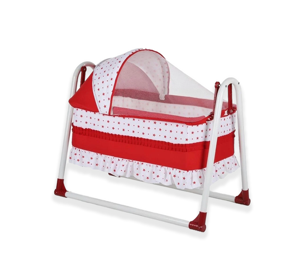 Baby Moon Miccho Portatif Bez Beşik Kırmızı