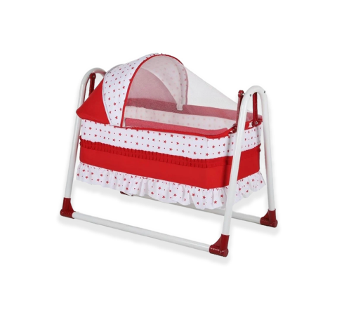 Baby Moon Miccho Portatif Bez Beşik Kırmızı