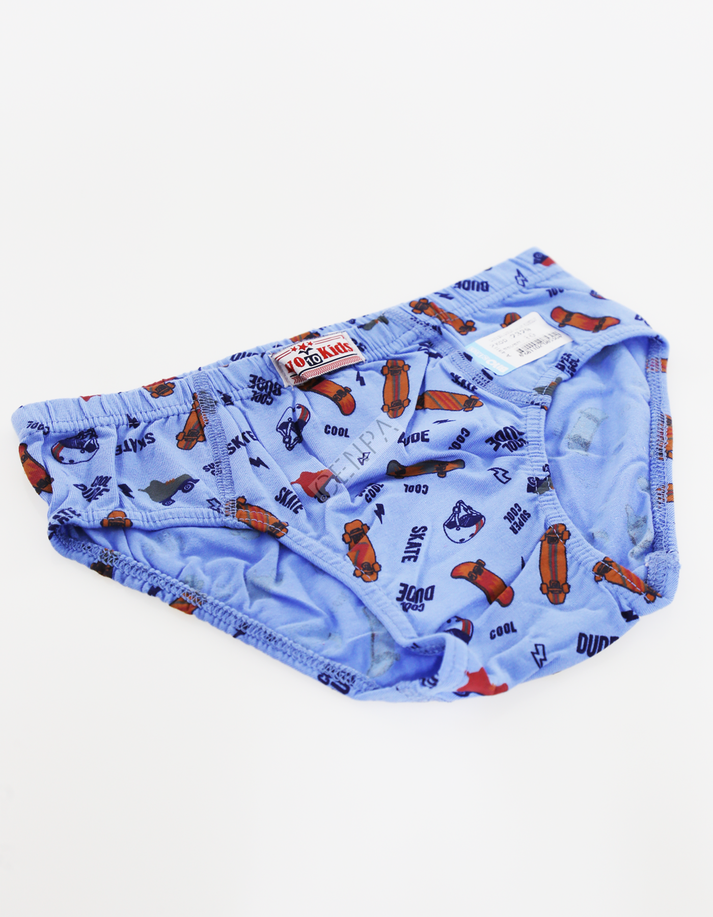 Biyokids Çocuk Erkek 10-11 Yaş Baskılı Renkli Slip Mavi