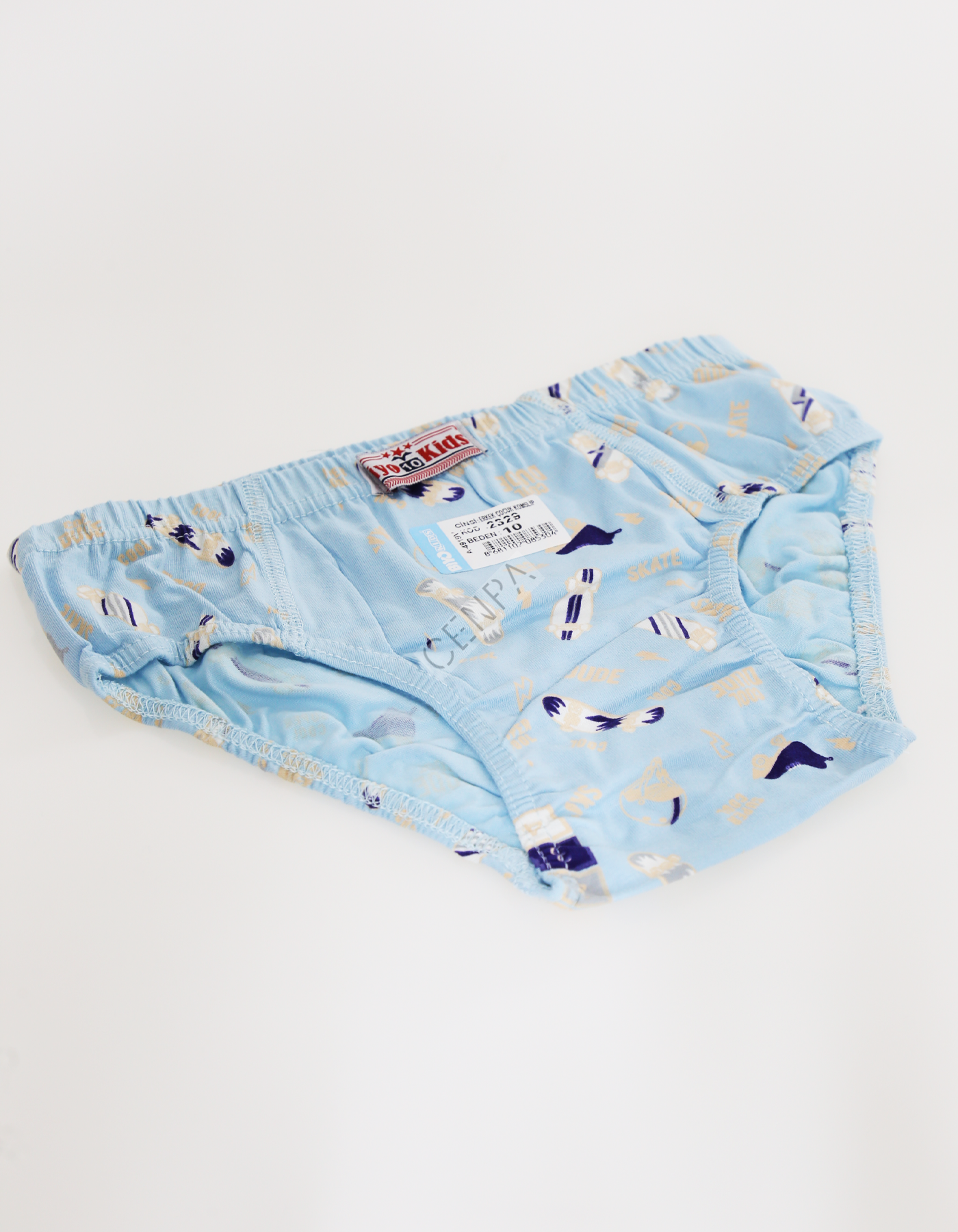 Biyokids Çocuk Erkek 10-11 Yaş Baskılı Renkli Slip Mavi