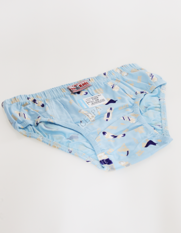 Biyokids Çocuk Erkek 10-11 Yaş Baskılı Renkli Slip Mavi