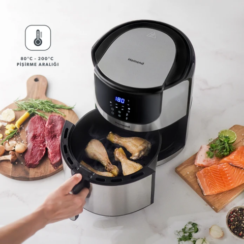 Emsan Airfryday 2502h 8 Farklı Program, Dokunmatik Ekran, 5l Airfryer-0420