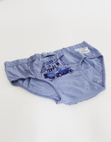Biyokids Çocuk Erkek 12-13 Yaş Baskılı Renkli Slip Mavi