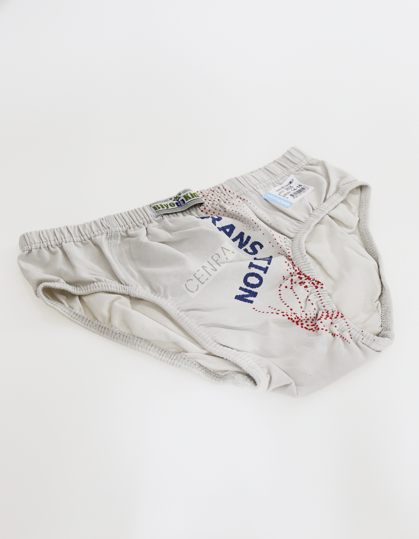 Biyokids Çocuk Erkek 14-16 Yaş Baskılı Renkli Slip Bej