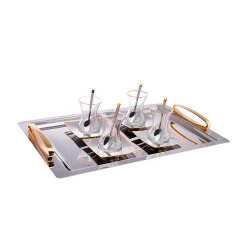 Emsan Lukas 19 Parça Çay Seti 125 ml Gold-3258