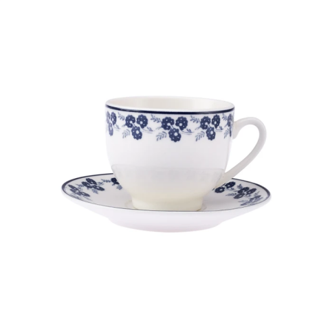 Emsan Casy New Bone 2 Kişilik Kahve Fincan Takımı 90 ml Lacivert-3106