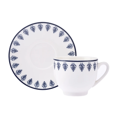 Emsan Marino New Bone 2 Kişilik Kahve Fincan Takımı 90 ml Mavi-3109