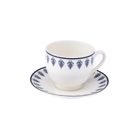 Emsan Marino New Bone 2 Kişilik Kahve Fincan Takımı 90 ml Mavi-3109
