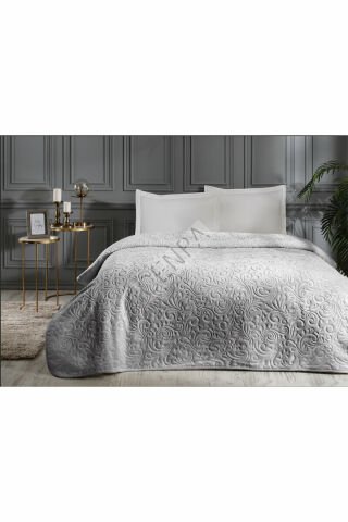 Özdilek Trendy Çift Kişilik Battaniye 220x240 cm Açık Gri