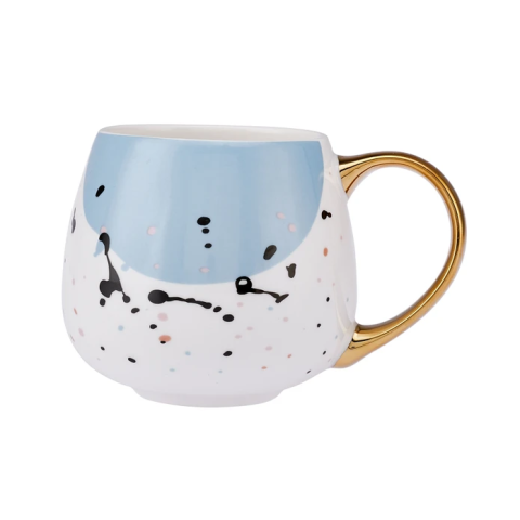 Emsan Watercolor Kupa 380 ml Mavi-2963
