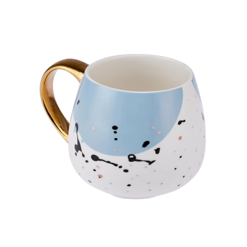 Emsan Watercolor Kupa 380 ml Mavi-2963