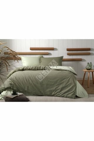 Özdilek Colormix Haki Yeşil - Yeşil Çift Kişilik Nevresim Takımı