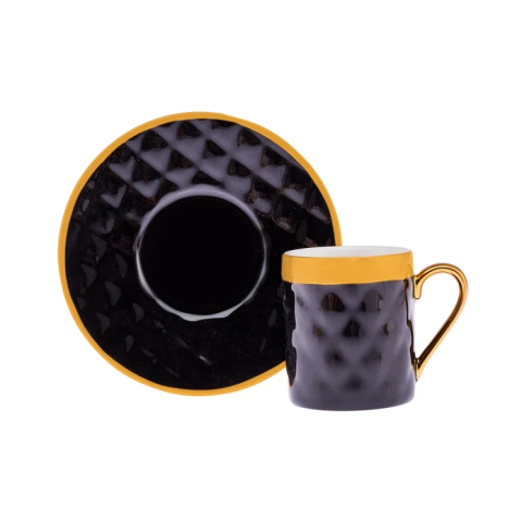 Emsan İstanbul Porselen Bengi 6 Kişilik Kahve Fincan Takımı 90 ml-0030