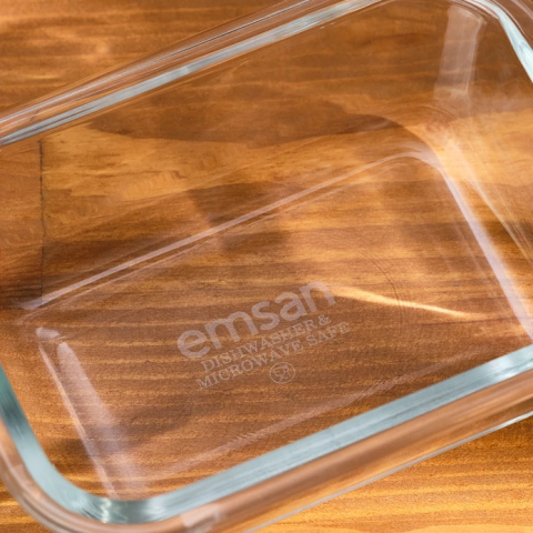 Emsan Soft 1520 ml Borosilikat Saklama Kabı-2845