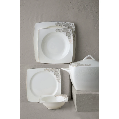 Emsan Fine Bone Bef 731 61 Parça Yemek Takımı-0211
