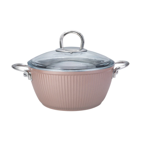 Emsan Line 7 Parça Granit Tencere Seti Rosegold-0444