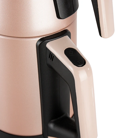 Emsan Bella Gusto Susuz Çalışma Emniyetli Elektirikli Çay Makinası Golden Pink-0068