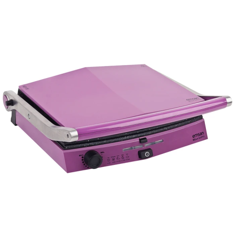 Emsan Bella Gusto 6 Dilim Ekmek Kapasiteli Granit Tost Makinası Violet-1047