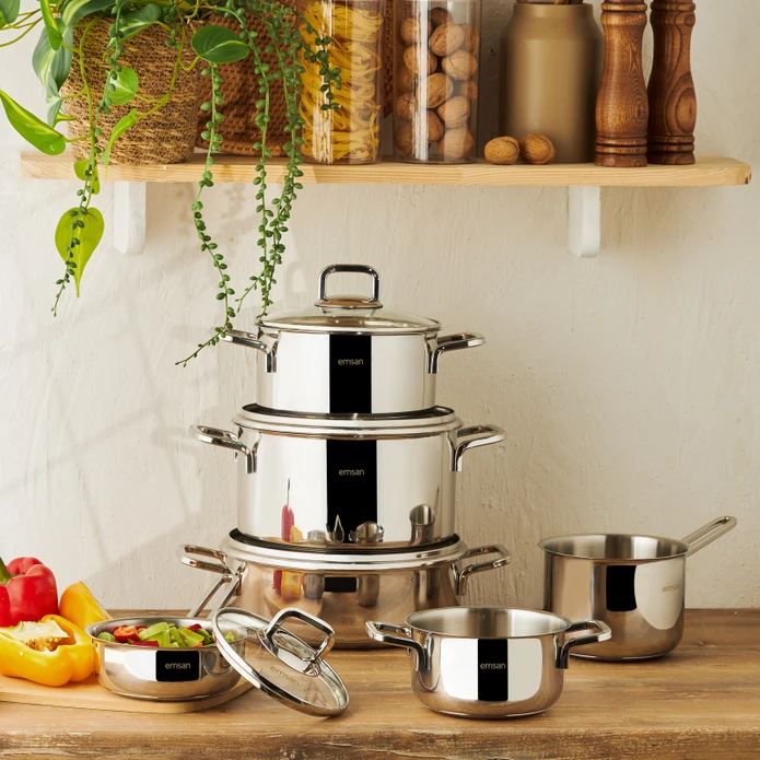 Emsan Cocinero 10 Parça Çelik Çeyiz Seti-2573
