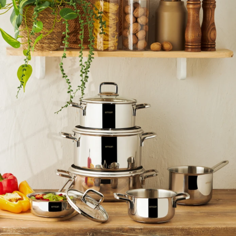 Emsan Cocinero 10 Parça Çelik Çeyiz Seti-2573