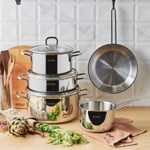 Emsan Cocinero 7 Parça Çelik Çeyiz Seti-2571