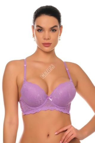 Missvera Kadın Desteksiz Sütyen Lila-559-C