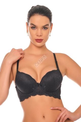 Missvera Kadın Desteksiz Sütyen Siyah-559-C