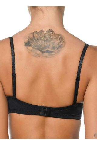 Orkide Lingerie Cindy Kadın Full Push-Up İki Beden Büyüten Sihirli Basıc Sütyen Siyah
