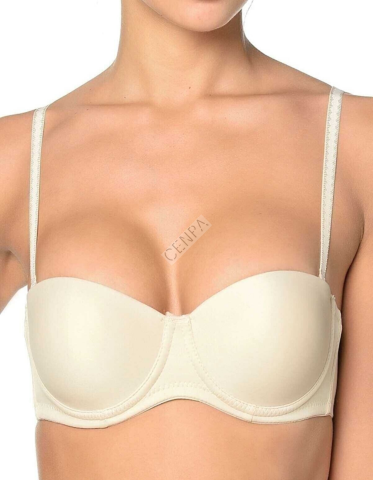 Orkide Lingerie 2850 Kadın Straplez Dolgulu cup Basıc Sütyen Ten